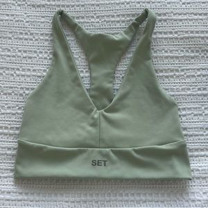 SET Active Luxform Racerback V Neck Bra in Dew